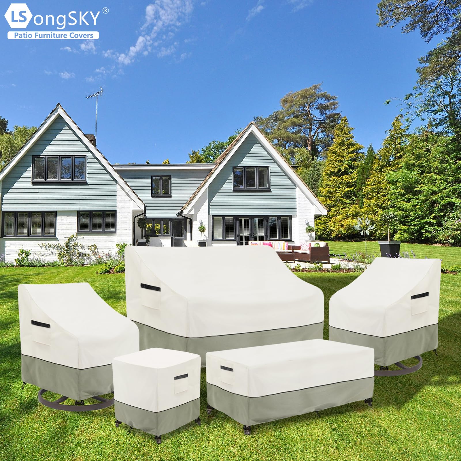 Storage bag included with LSongSKY Coffee Table Cover