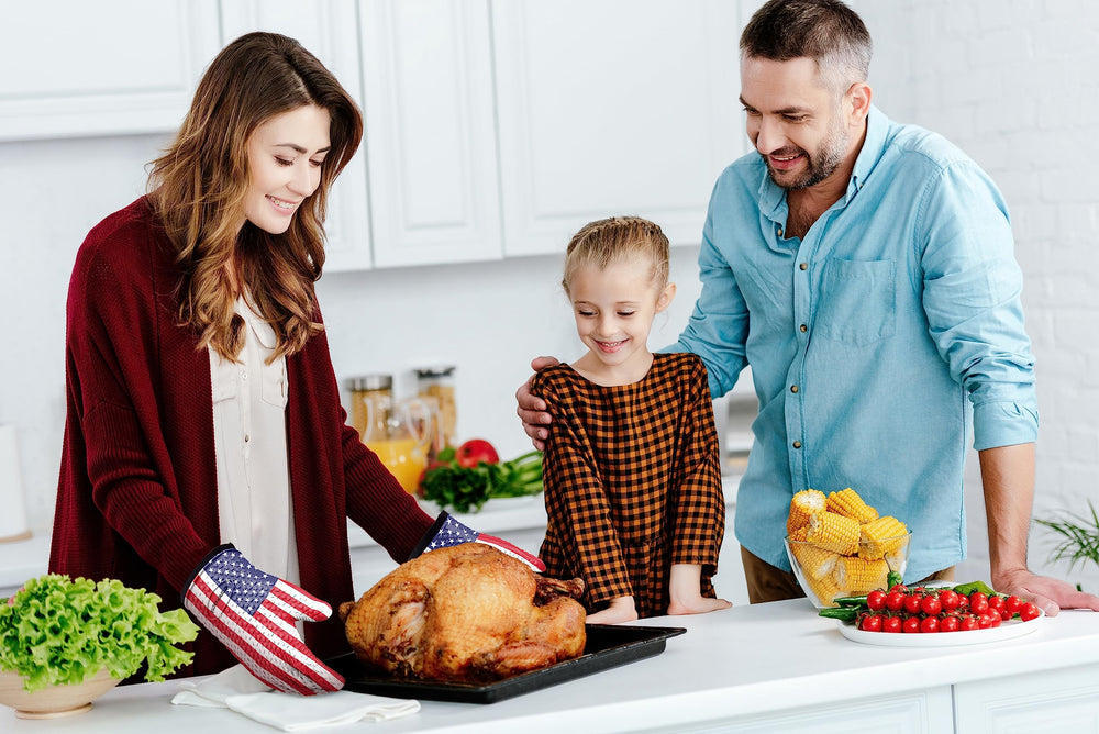 Storage hangers included with Kitchen Perfection BBQ Gloves