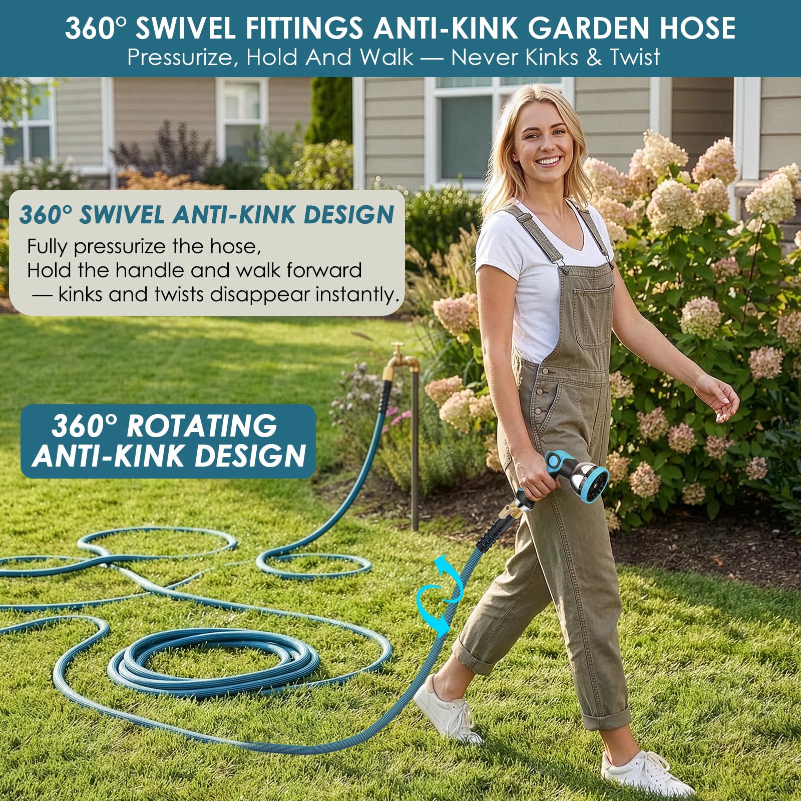 Storage holder for FlexiSolve 100ft garden hose