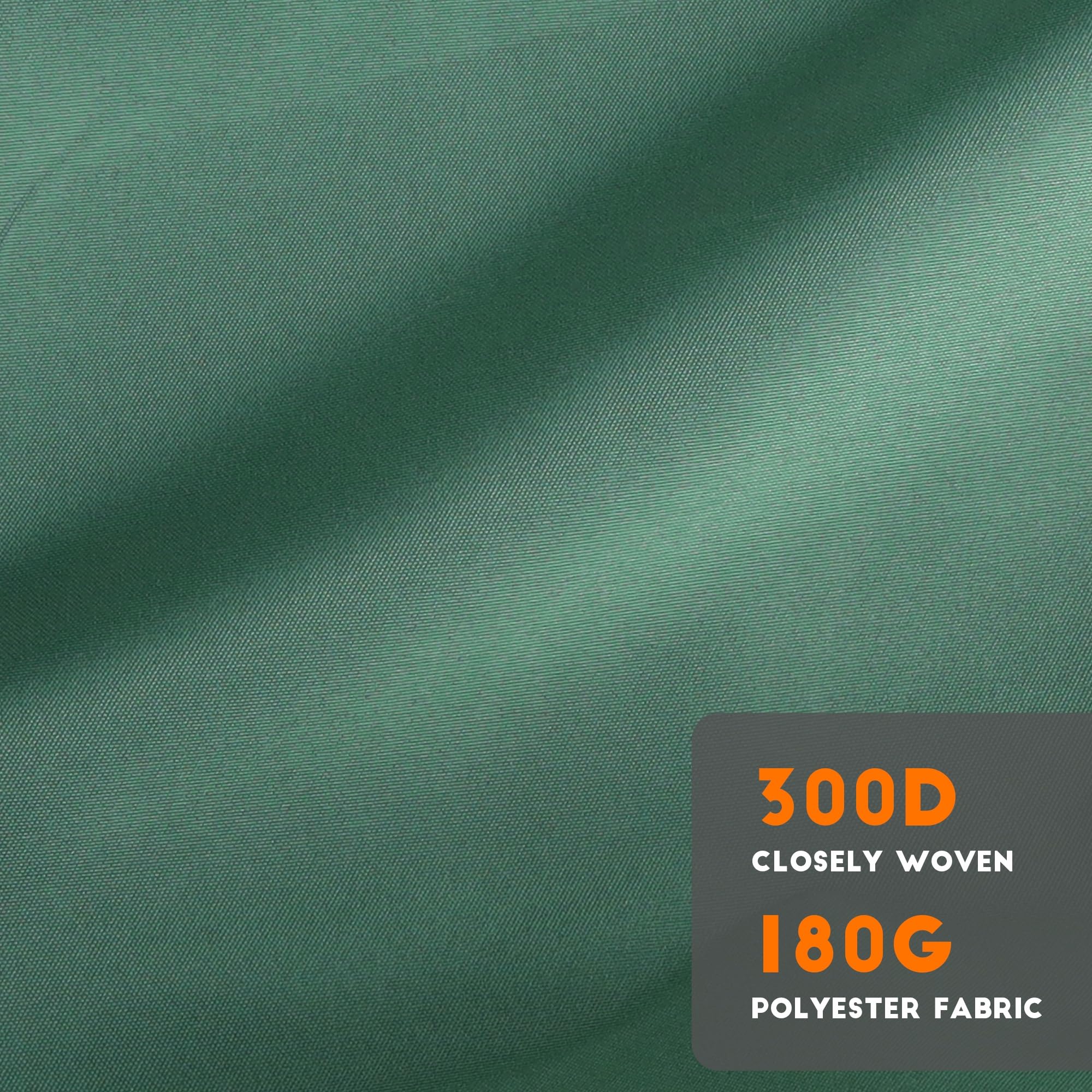Strap closure on Blissun umbrella canopy for easy storage