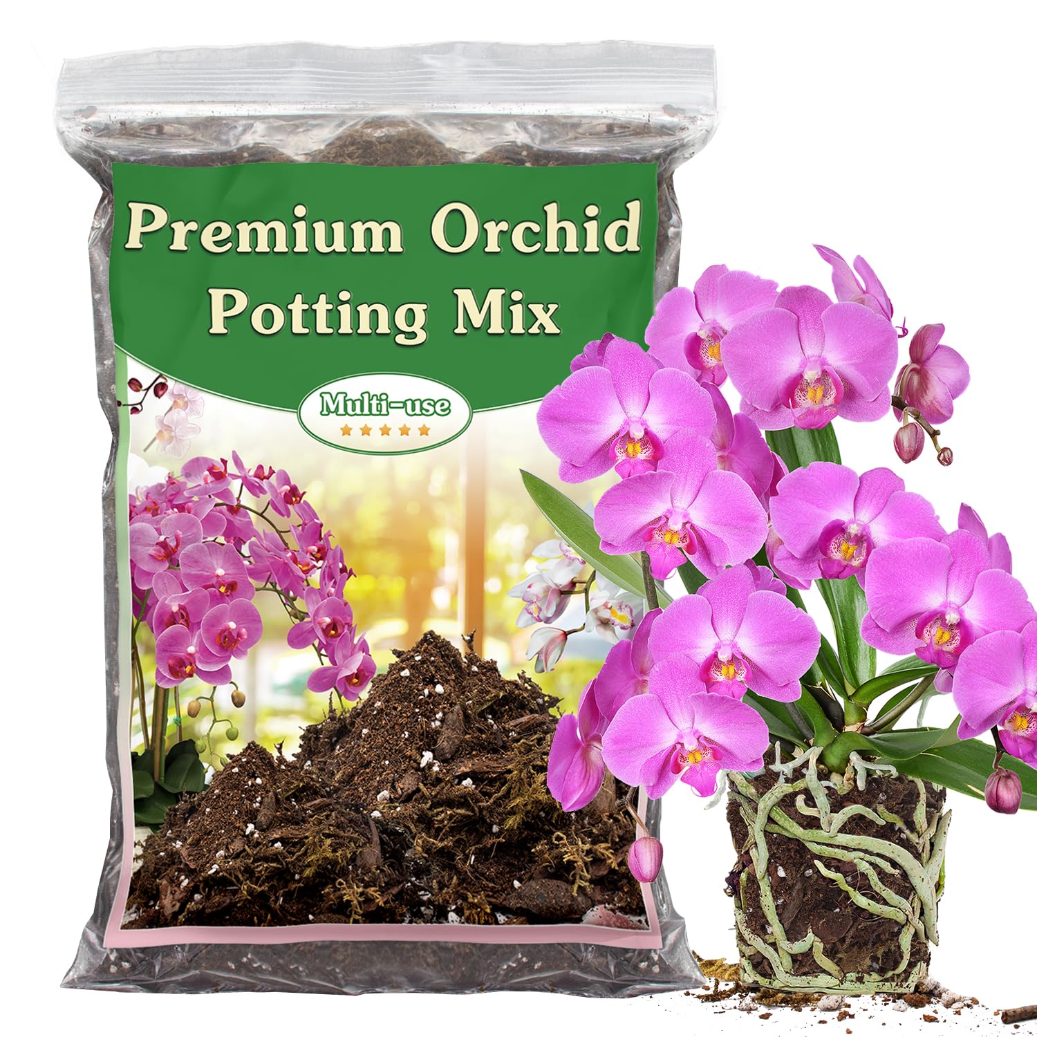Stroller Orchid Potting Mix 2 Quart front view