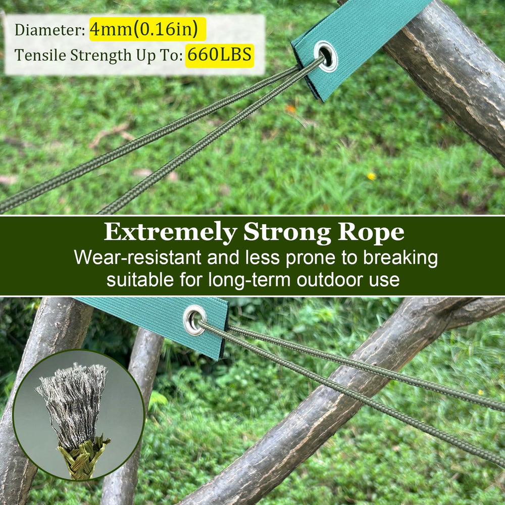 Strong nylon rope with aluminium tensioner