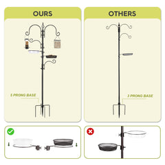 Sturdy base prong of the ERYTLLY Bird Feeding Station