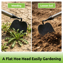 Sturdy metal head of Lcokeiy cultivator garden tool