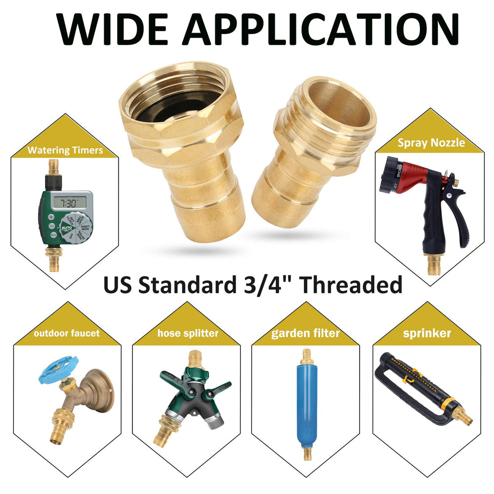STYDDI Garden Hose Repair Connector Fitting in use on a garden hose