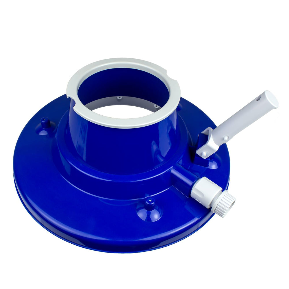 Styling of Poolmaven Heavy-Duty Pool Leaf Vacuum Head with garden hose