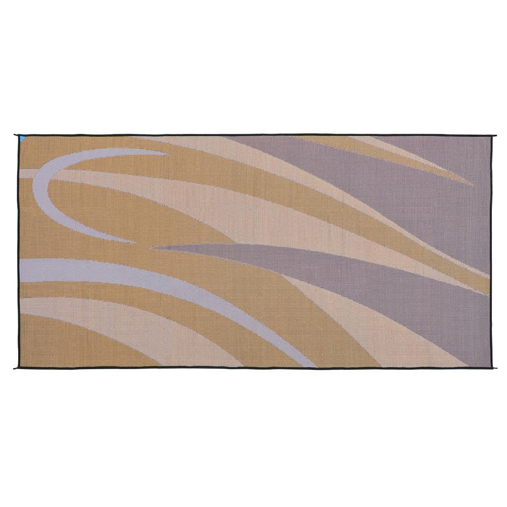 Stylish Camping patio mat folded in included carrying bag