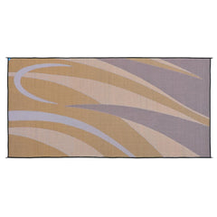 Stylish Camping patio mat folded in included carrying bag