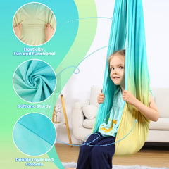 SUCHDECO Sensory Swing cocoon design with 360° swivel hanger