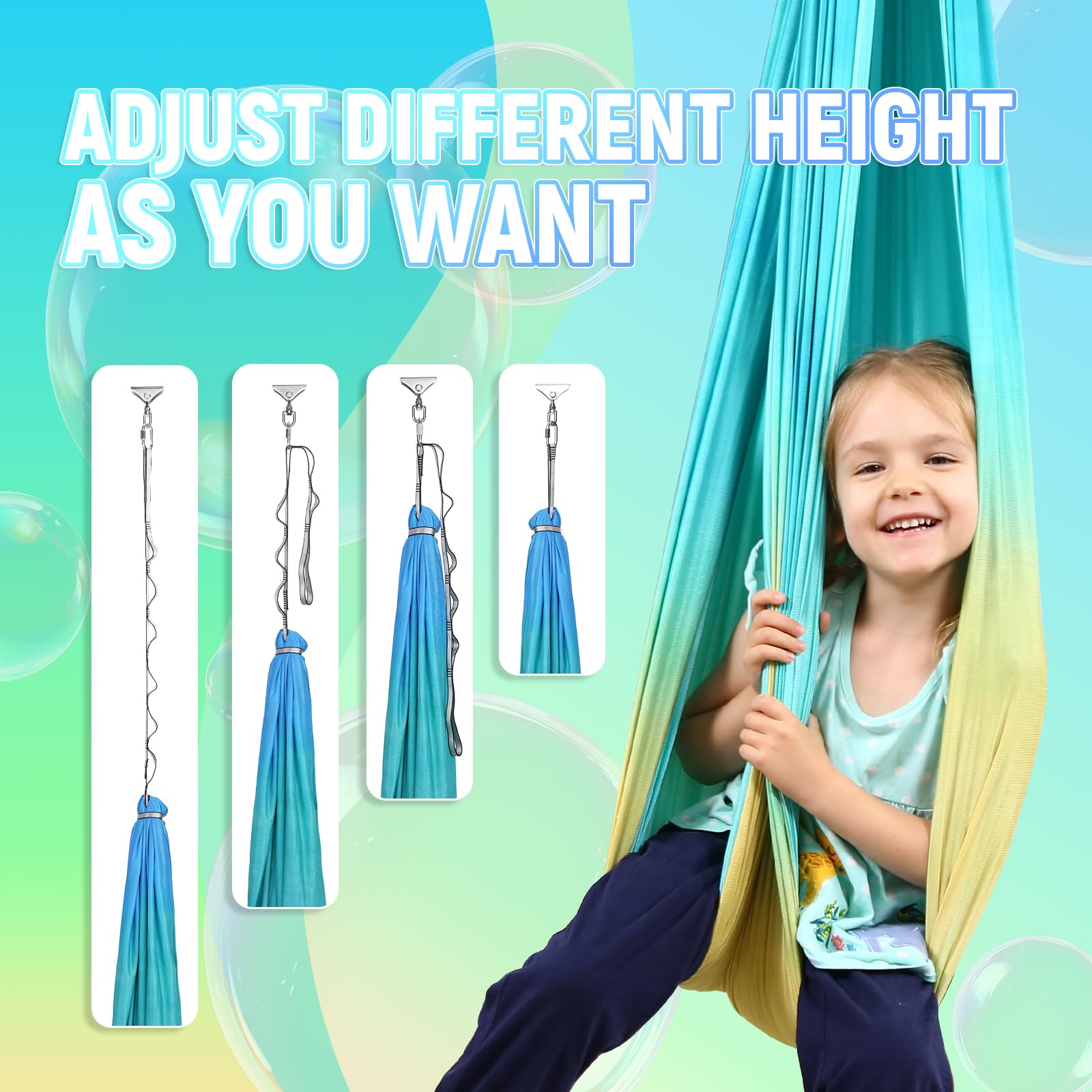 SUCHDECO Sensory Swing in outdoor setting