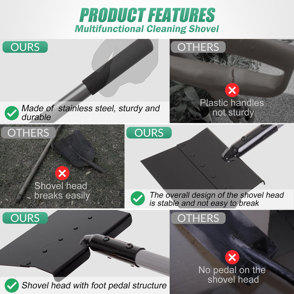 Suchtale Flat Shovel alloy steel edge detail