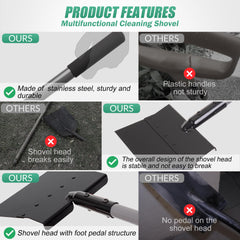 Suchtale Flat Shovel alloy steel edge detail