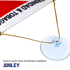 Suction cup for hanging Anley Trinidad and Tobago Flag