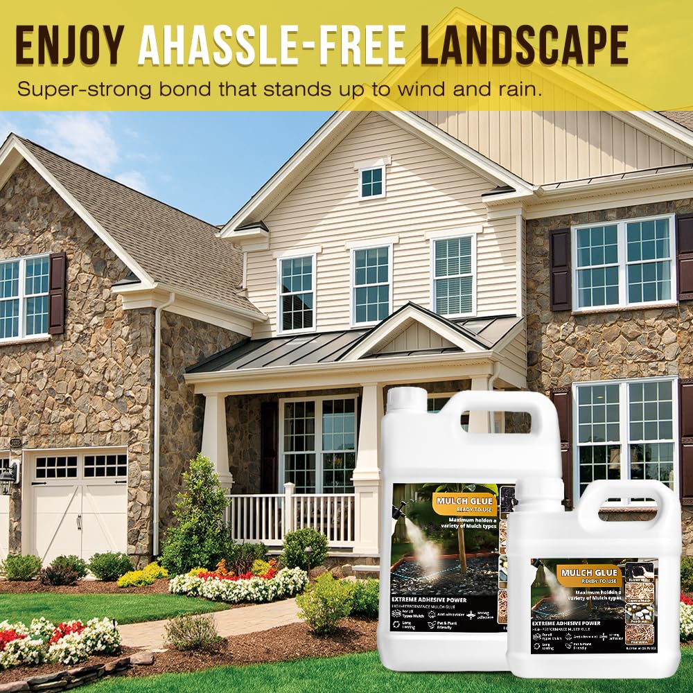 Sudale Mulch Glue landscape application demonstration
