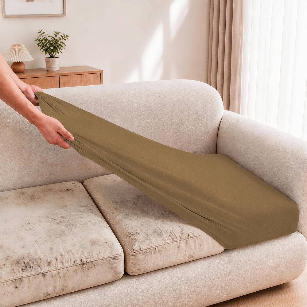 SUKAIKEQA cushion cover set displayed on outdoor furniture