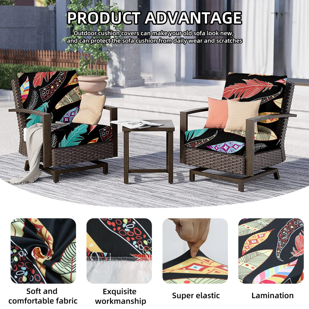 SUKAIKEQA cushion covers on outdoor sectional furniture