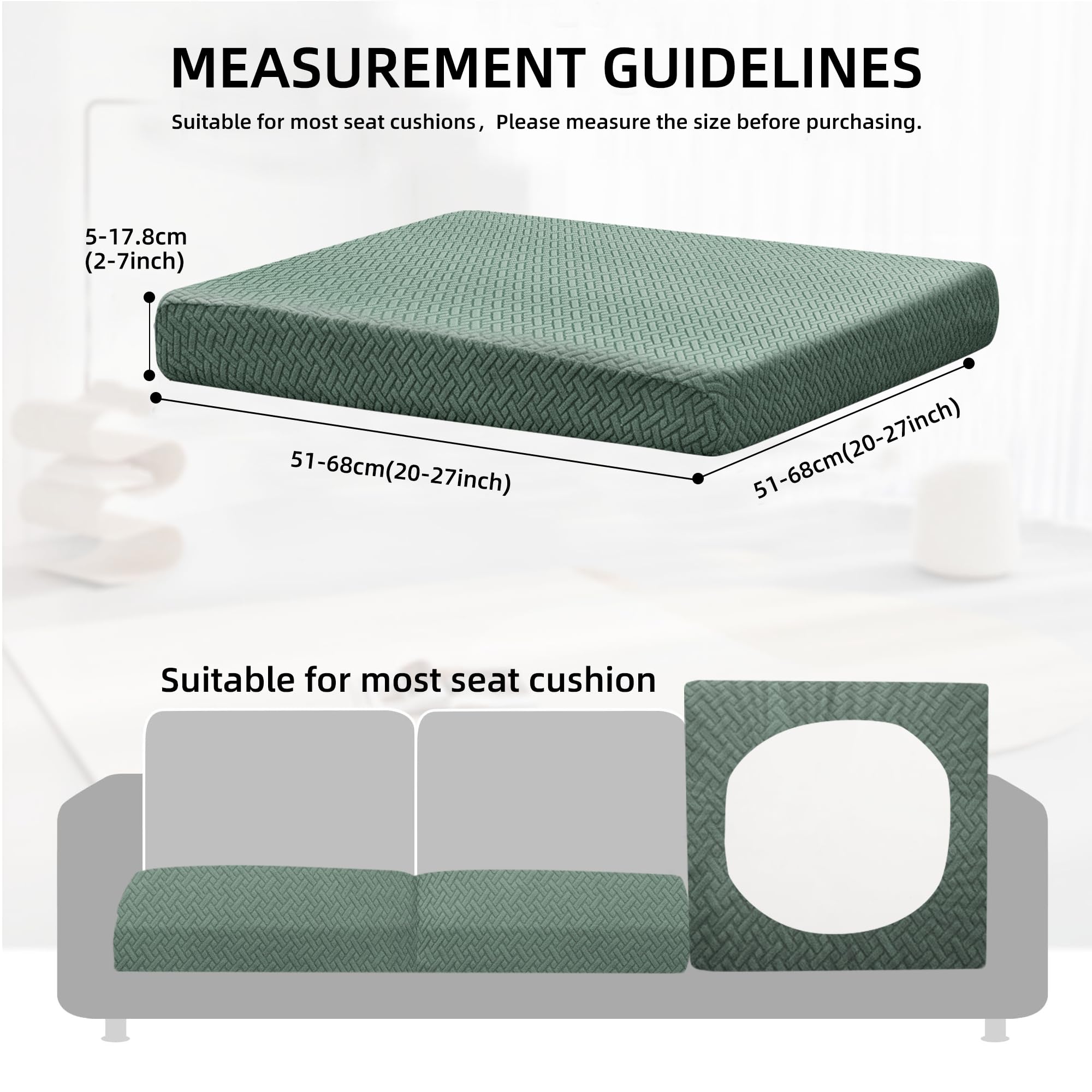 SUKAIKEQA cushion covers set, showing multiple pieces
