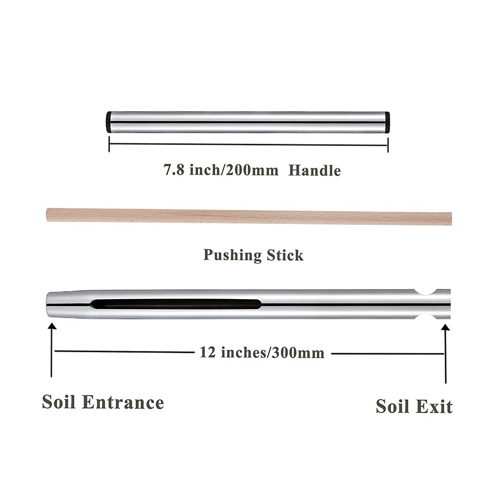 Sukiise Soil Sampler Tool close-up of stainless steel tip