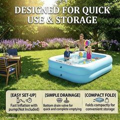 Sumbee Inflatable Pool showing independent air chambers