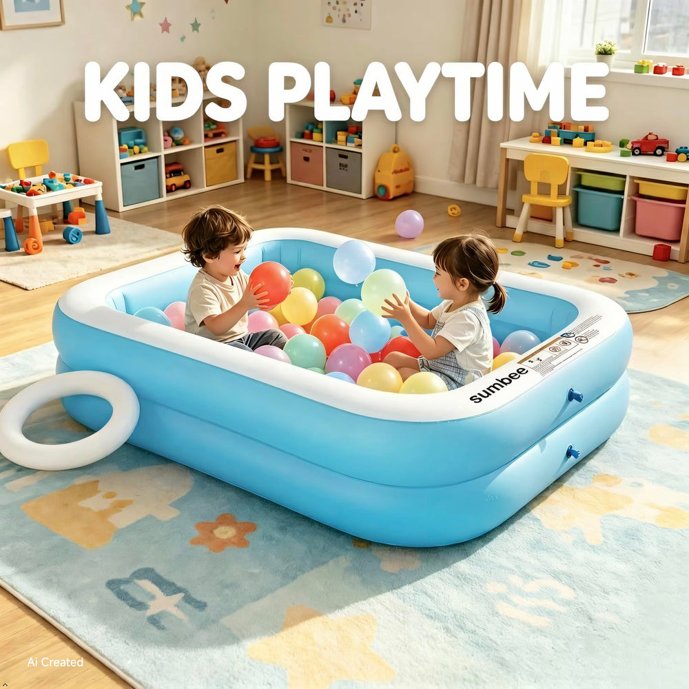 Sumbee Inflatable Pool with repair patches and manual