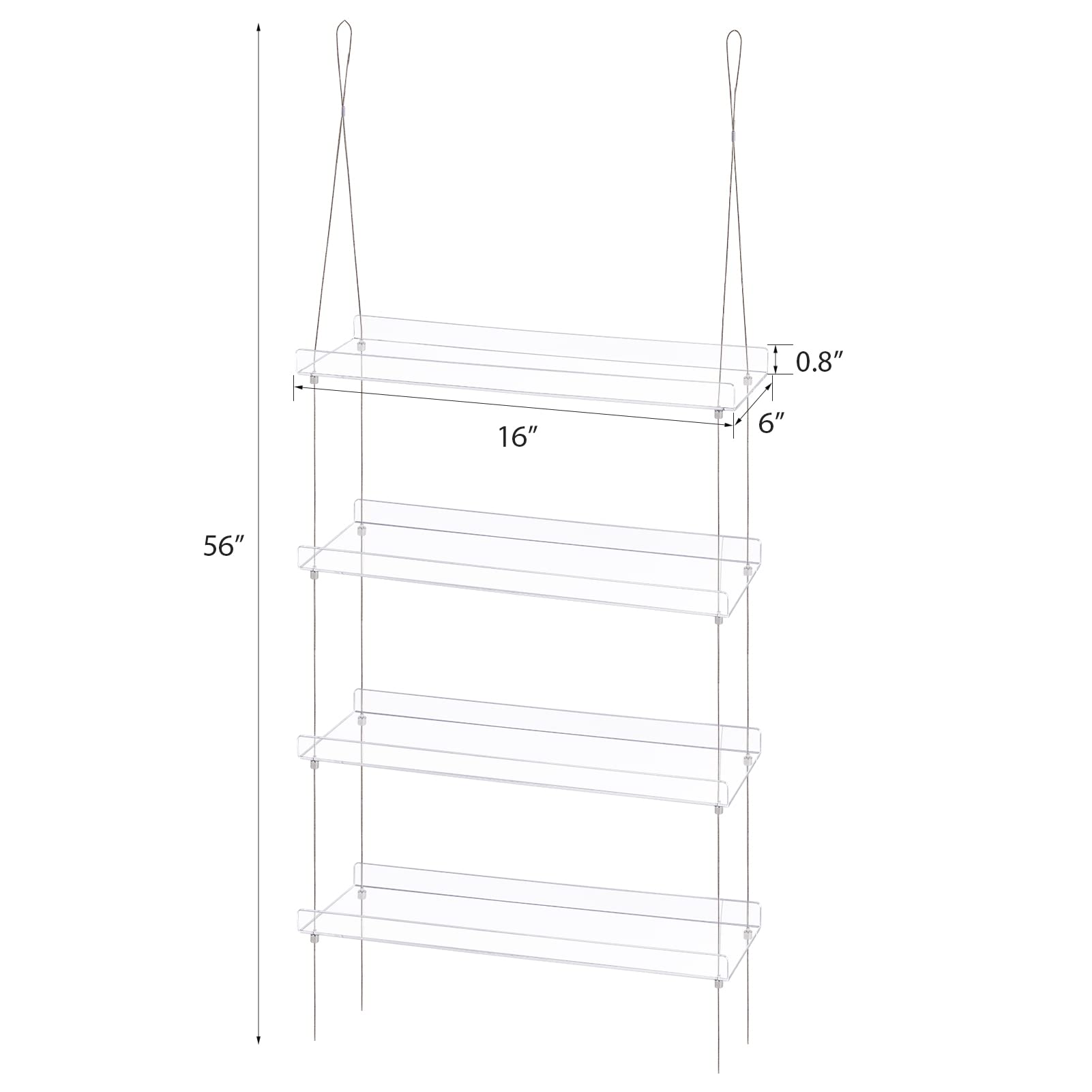 Sumerflos 4 Tier Acrylic Window Plant Shelves installation instructions