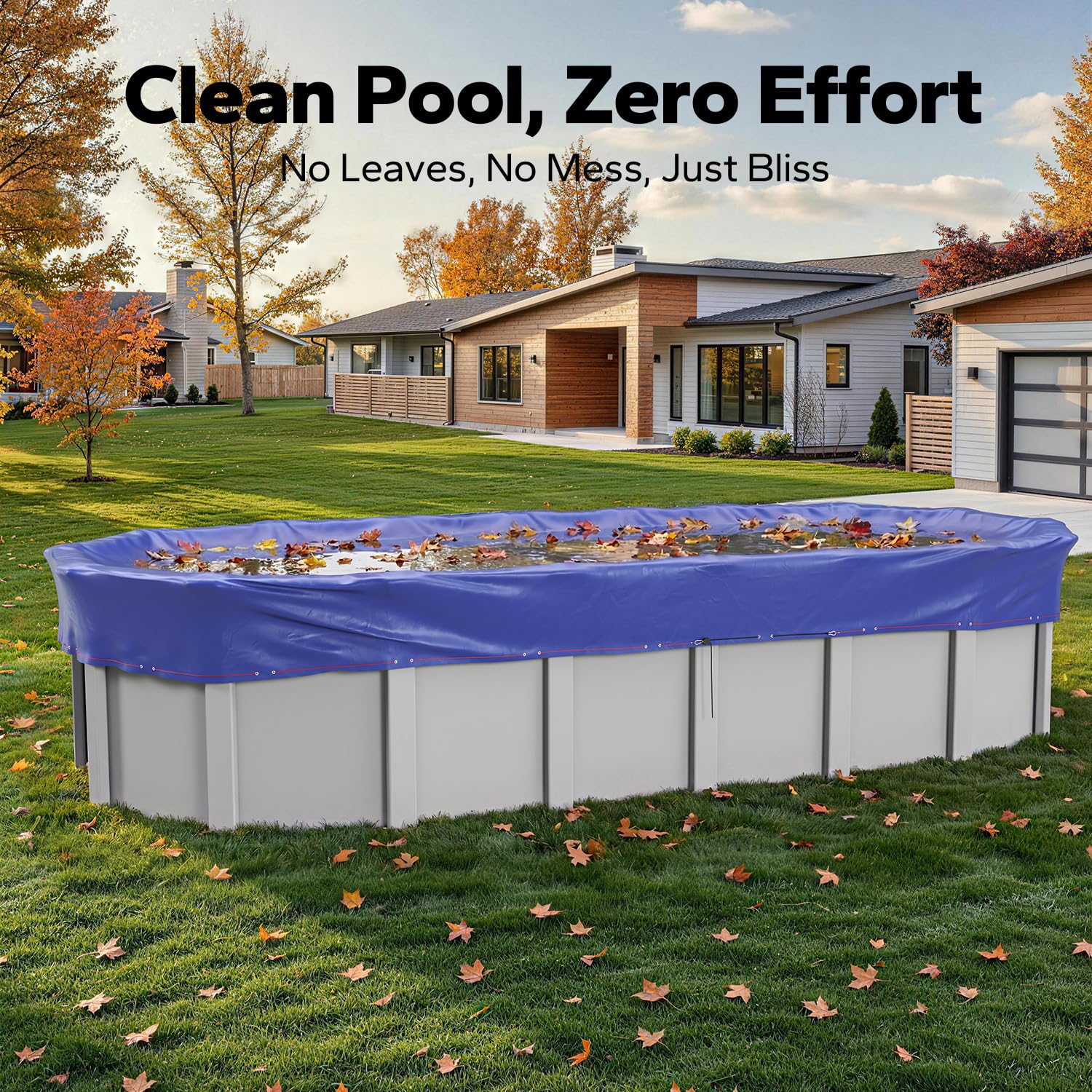 SUMMERBUDDY pool cover with pulley system