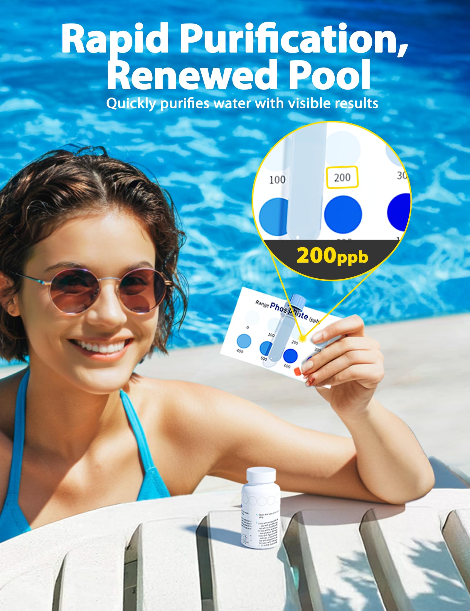 SUMMERBUDDY Pool Phosphate Remover in pool water