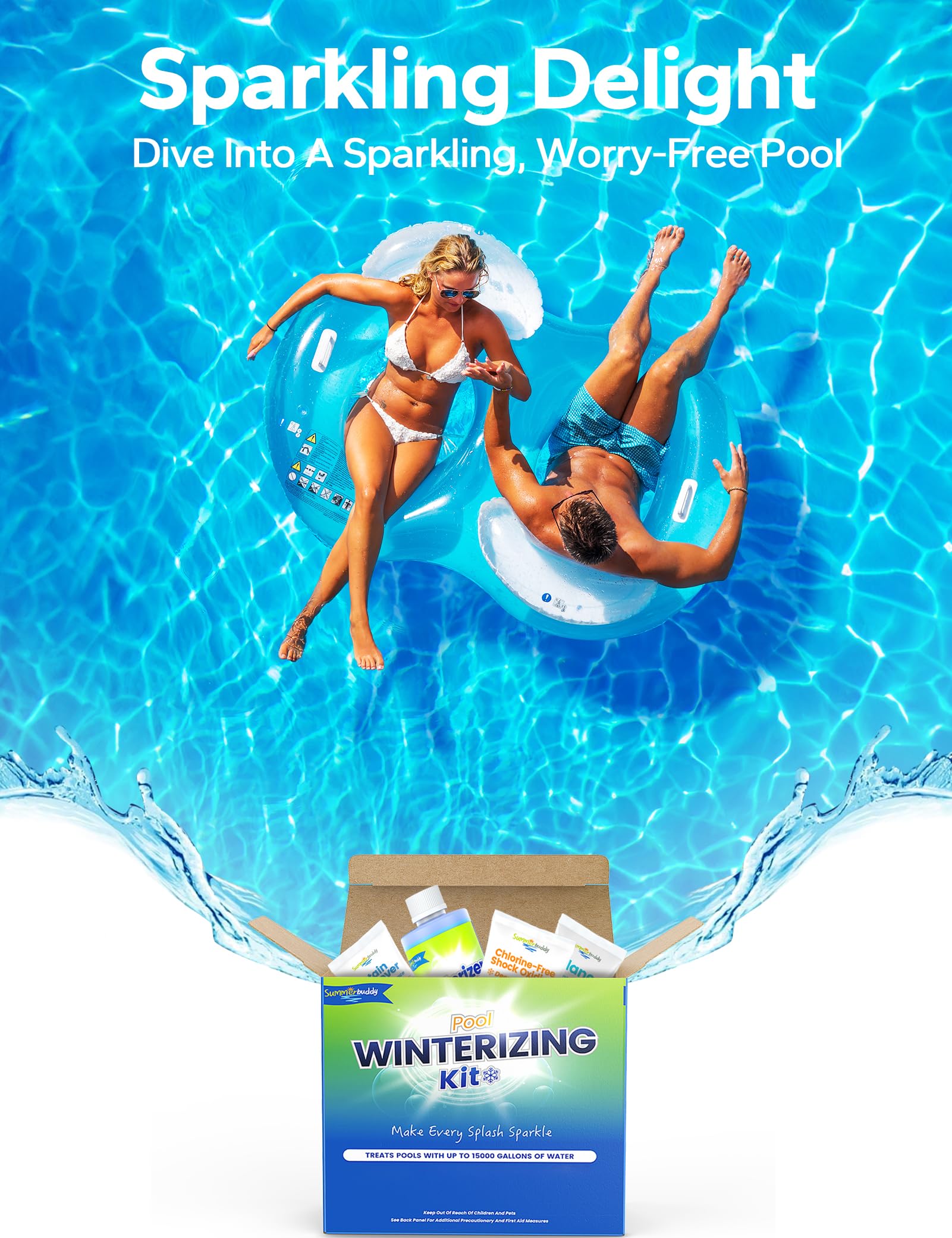 SUMMERBUDDY Pool Winterizing Kit close-up of label