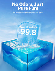 SUMMERBUDDY Super Pool Clarifier in outdoor setting