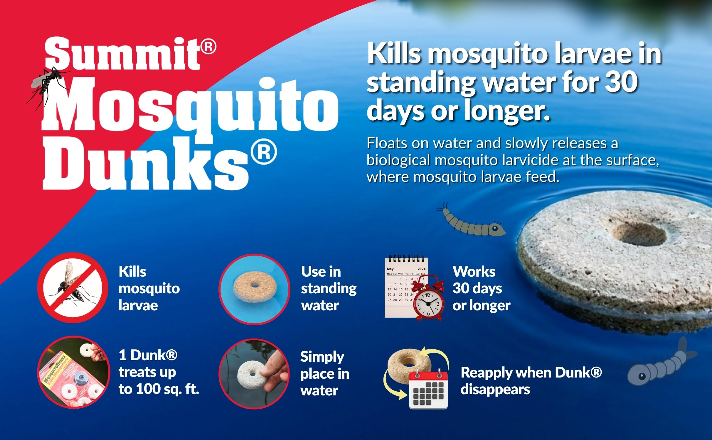 Summit Mosquito Dunk Chunks dimensions and specifications