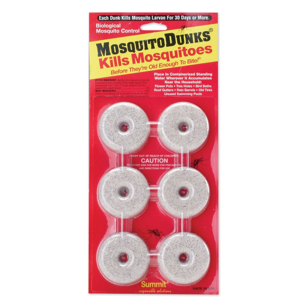 Summit Mosquito Dunks 6-Pack, front view with packaging