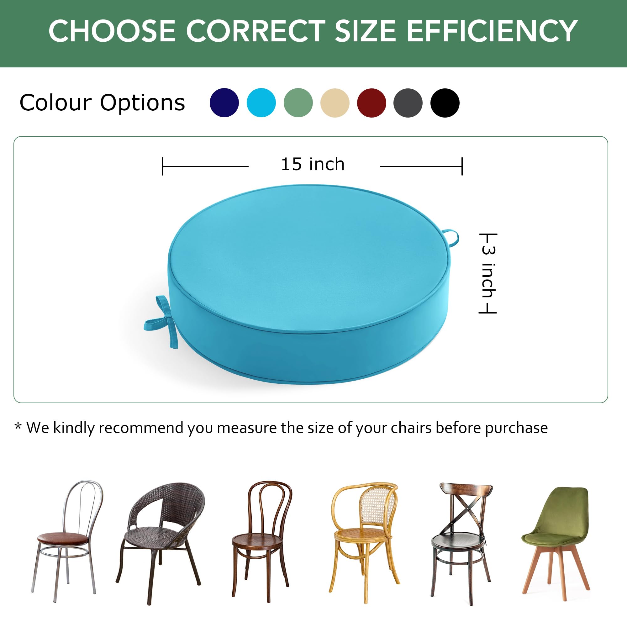 Summsun chair cushion showing removable cover