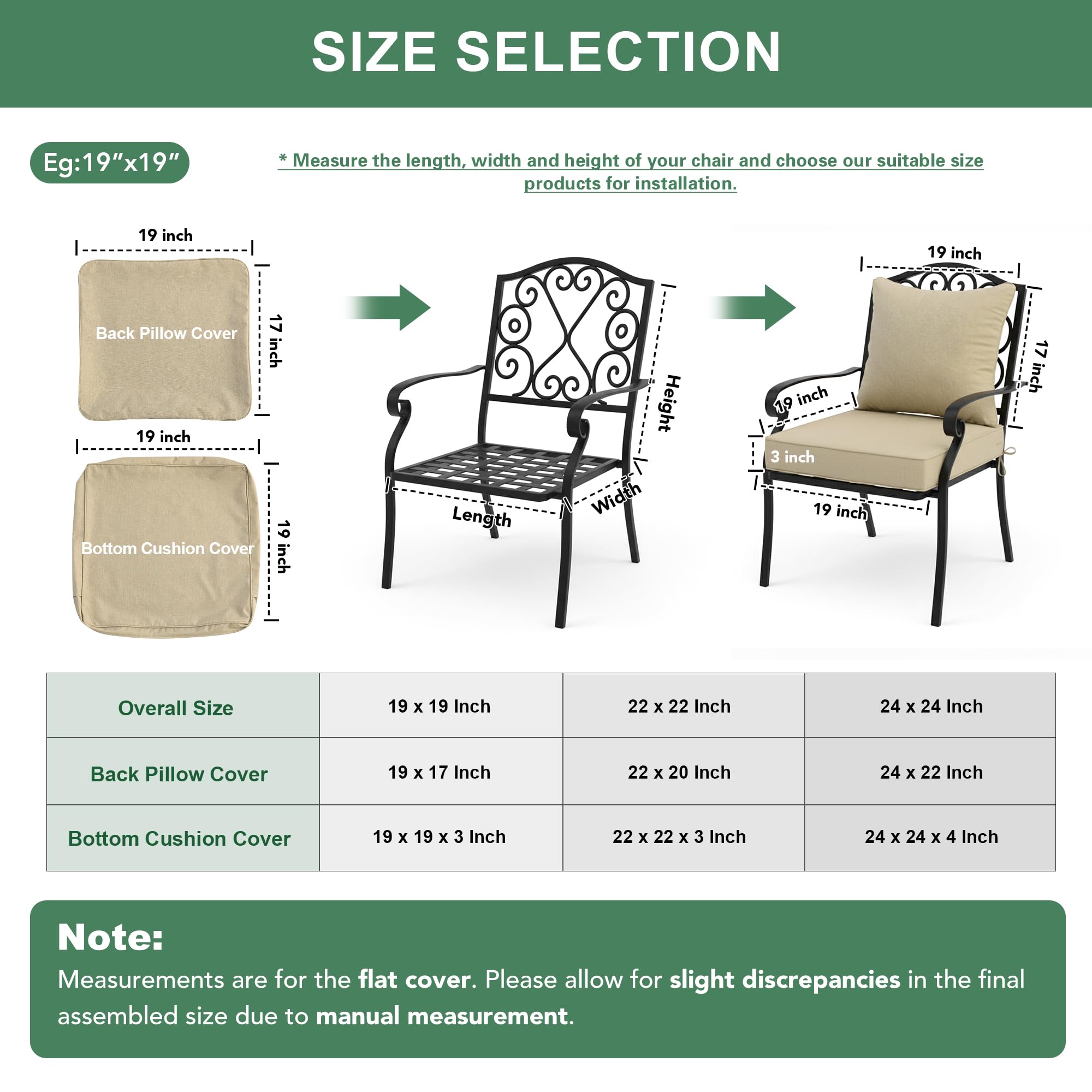 Summsun cushion with anti-slip bottom on patio furniture