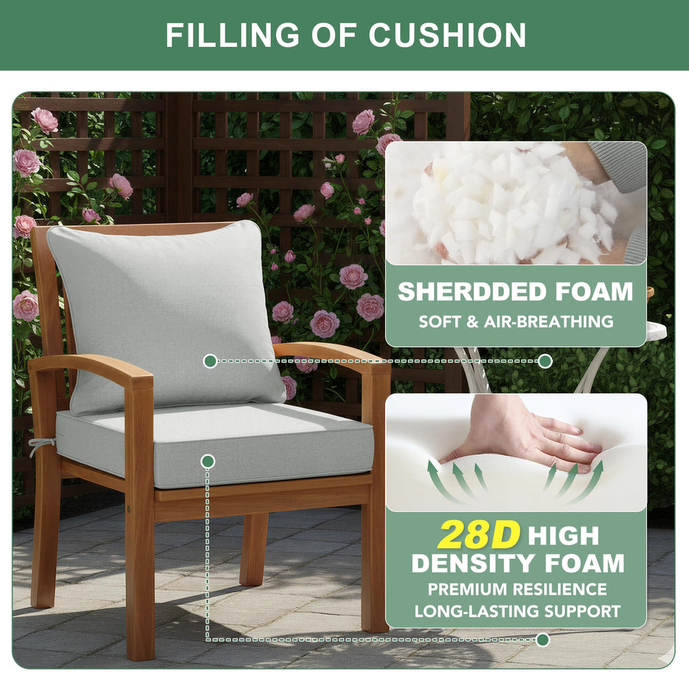 Summsun cushions displaying dual water protection features