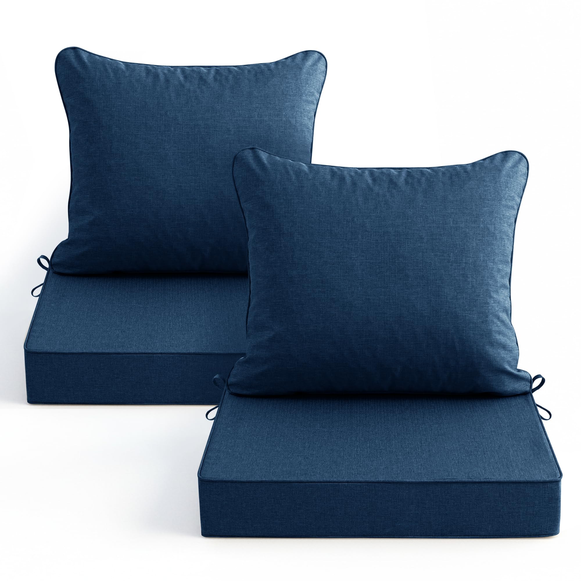 Summsun navy outdoor chair cushion front view