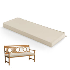 Summsun Outdoor Bench Cushion Pad 48x18 inch beige front view