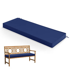 Summsun Outdoor Bench Cushion Pad in Navy Blue front view