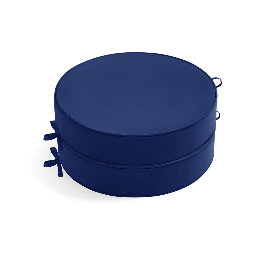 Summsun outdoor bistro chair cushions set of 2, navy blue, front view