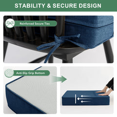 Summsun Outdoor Chair Cushion set with ties