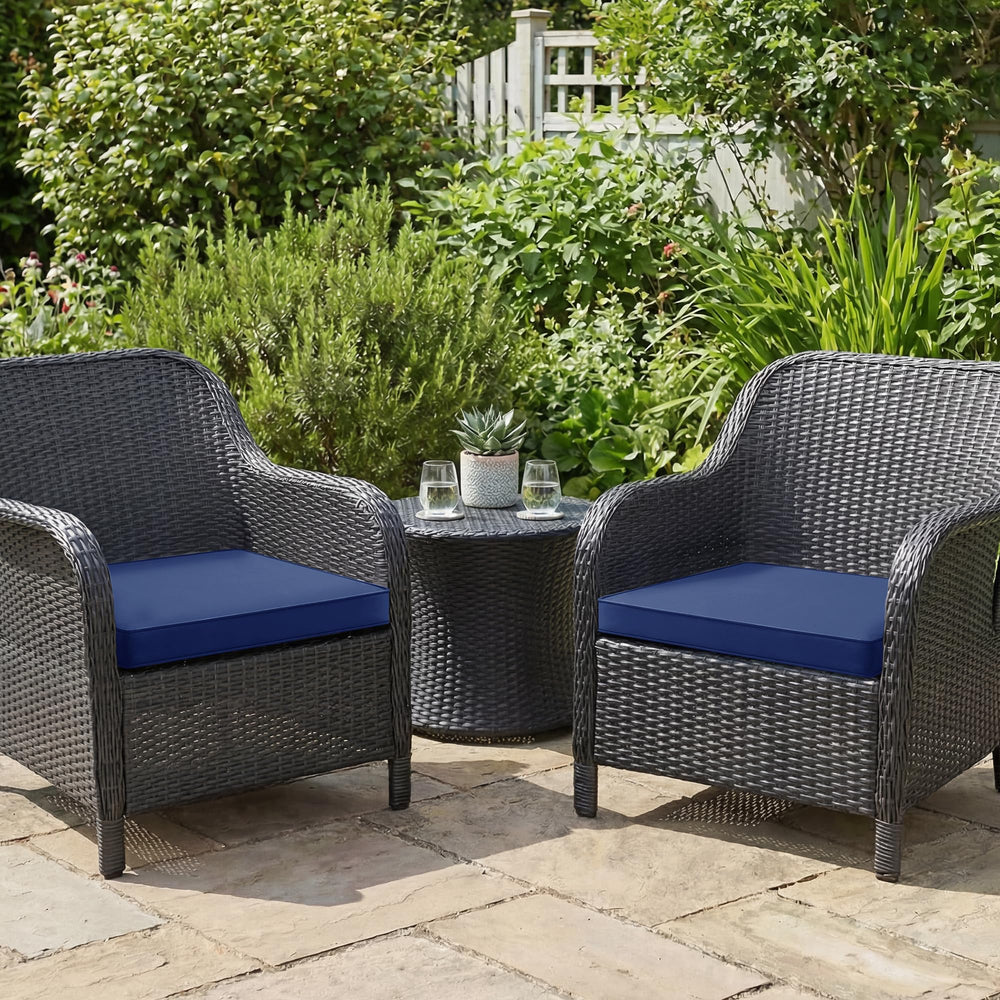 Summsun Outdoor Chair Cushion side view with ties