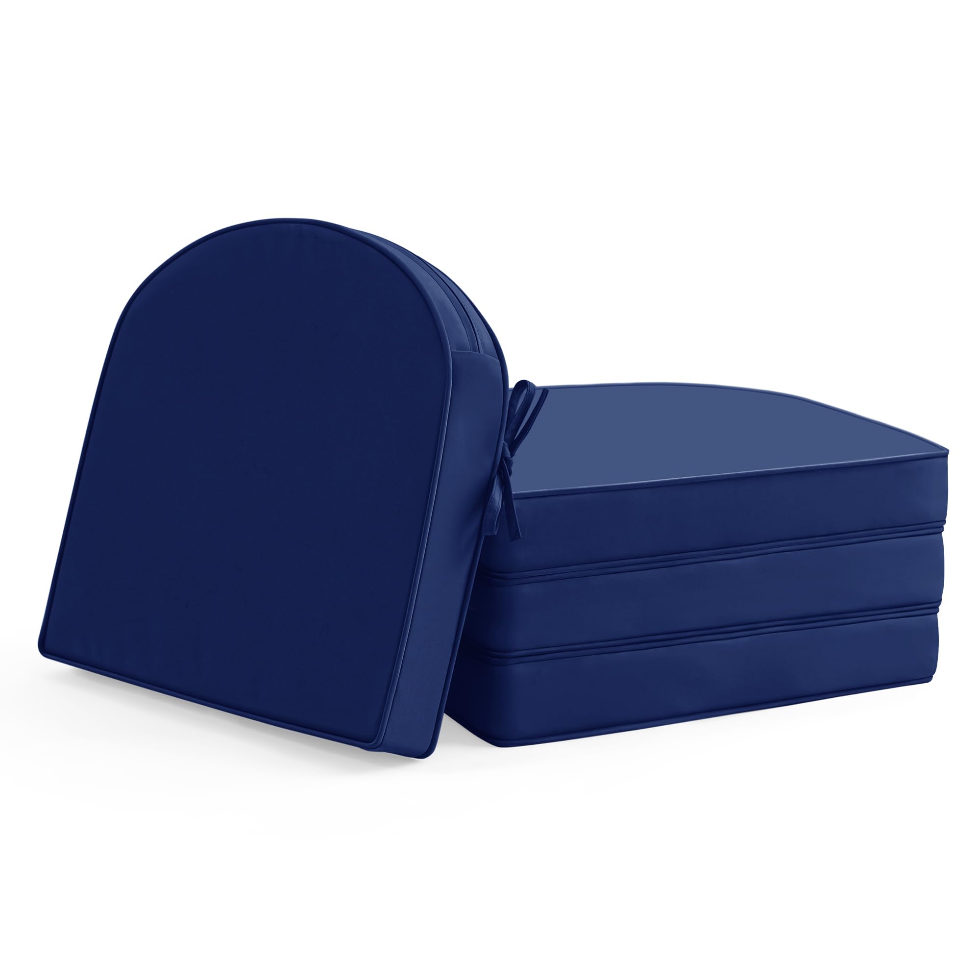 Summsun Outdoor Chair Cushions Set of 4 Navy Blue front view