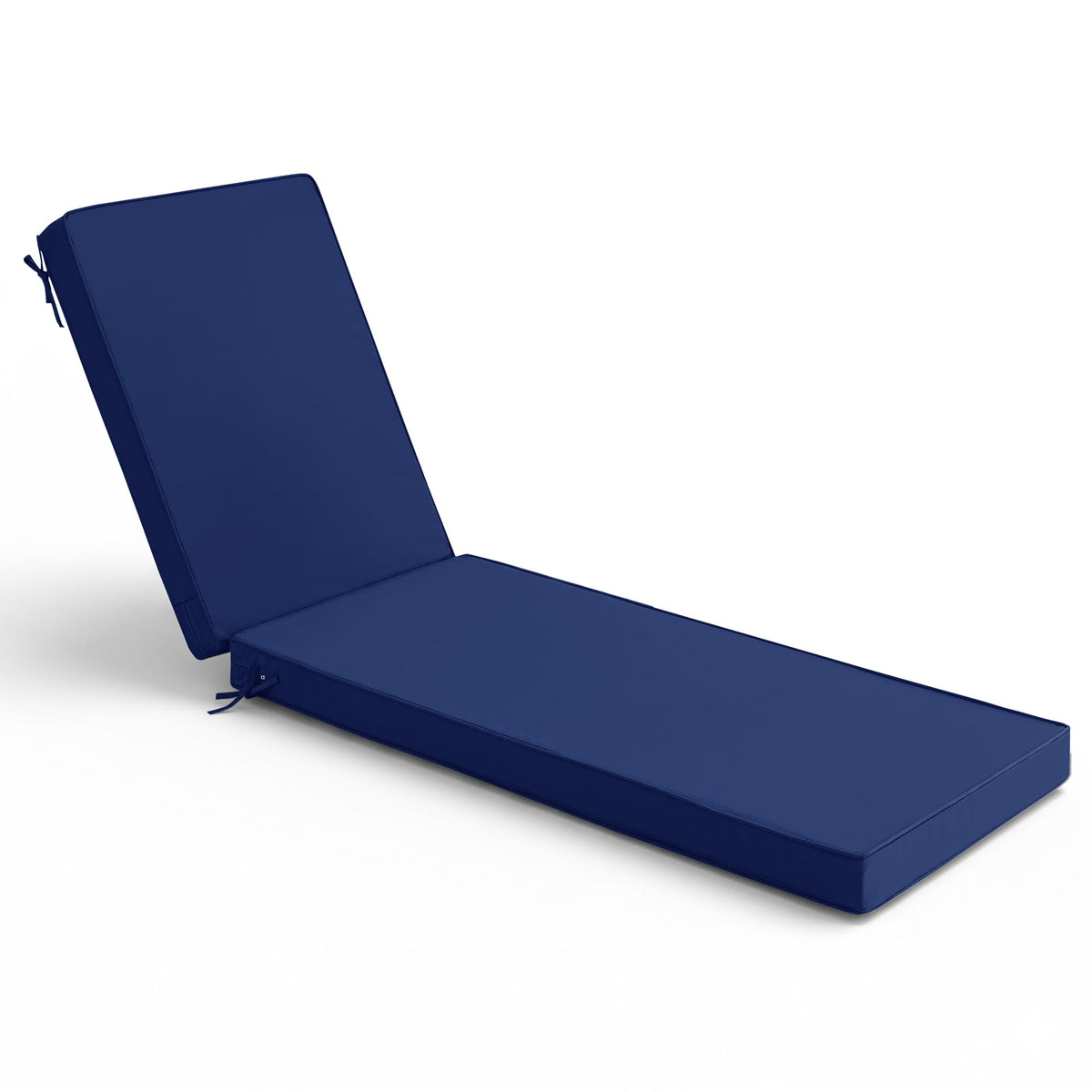 Summsun Outdoor Chaise Lounge Cushion Navy front view