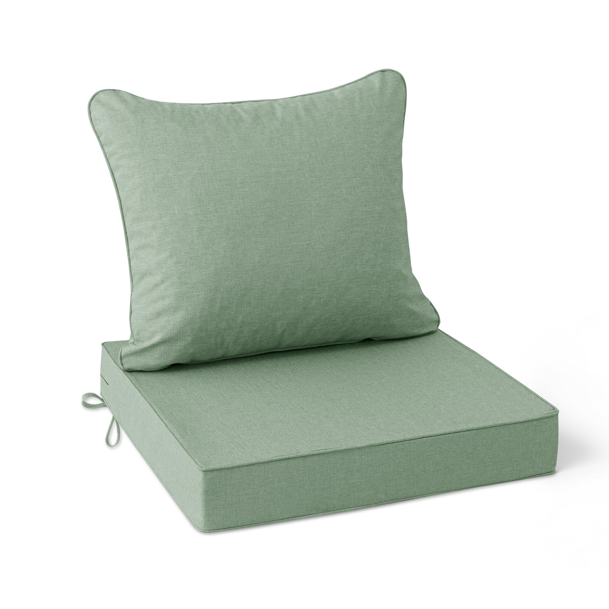 Summsun Outdoor Cushion 24x24 inch in sage green front view