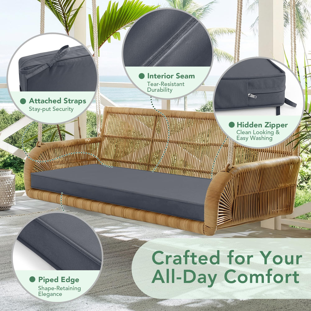 Summsun Outdoor Cushion on a garden bench
