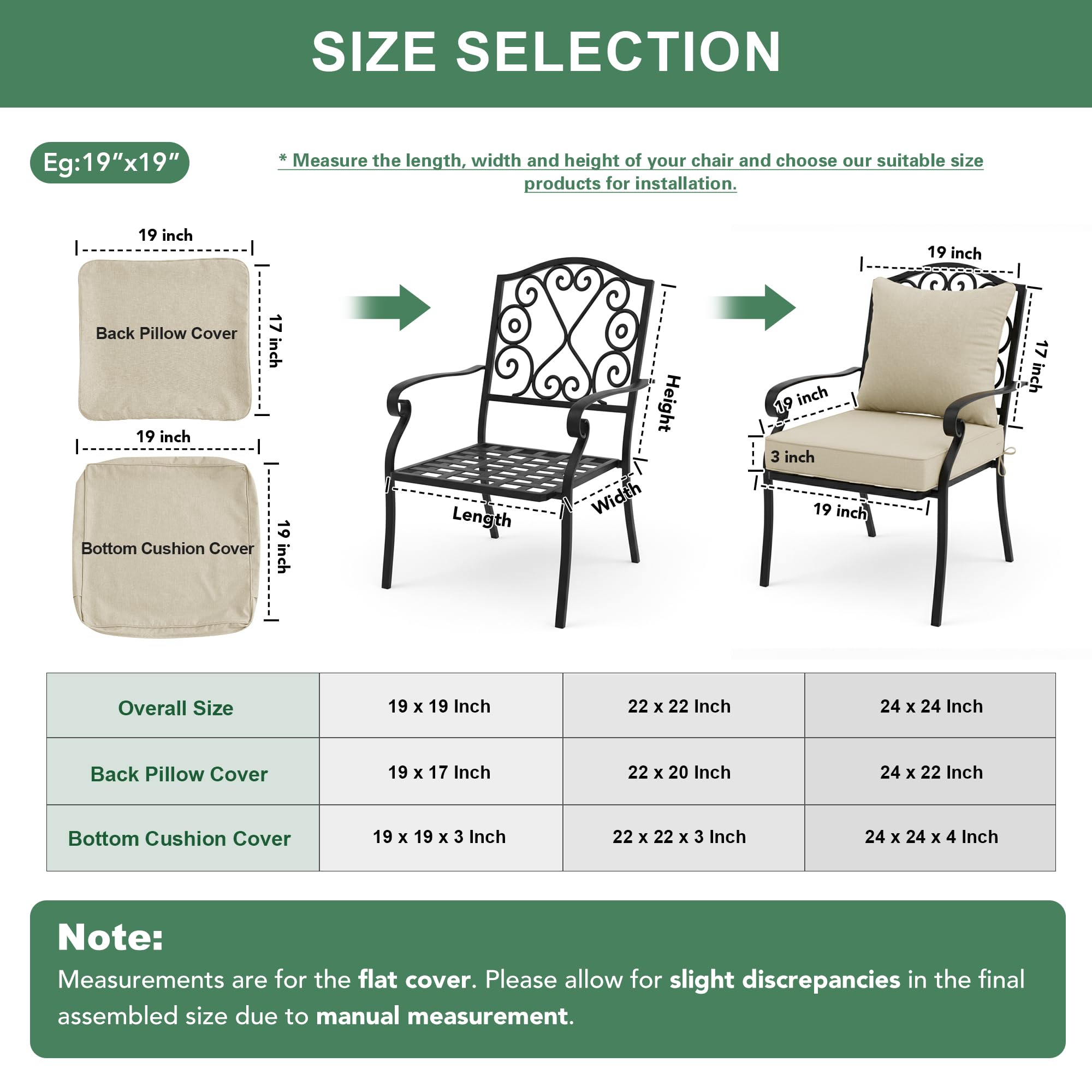 Summsun Patio Chair Cushion displayed in a garden setting