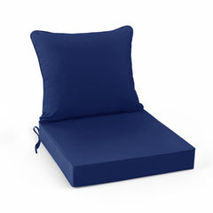Summsun patio cushion 22x22 inch navy front view