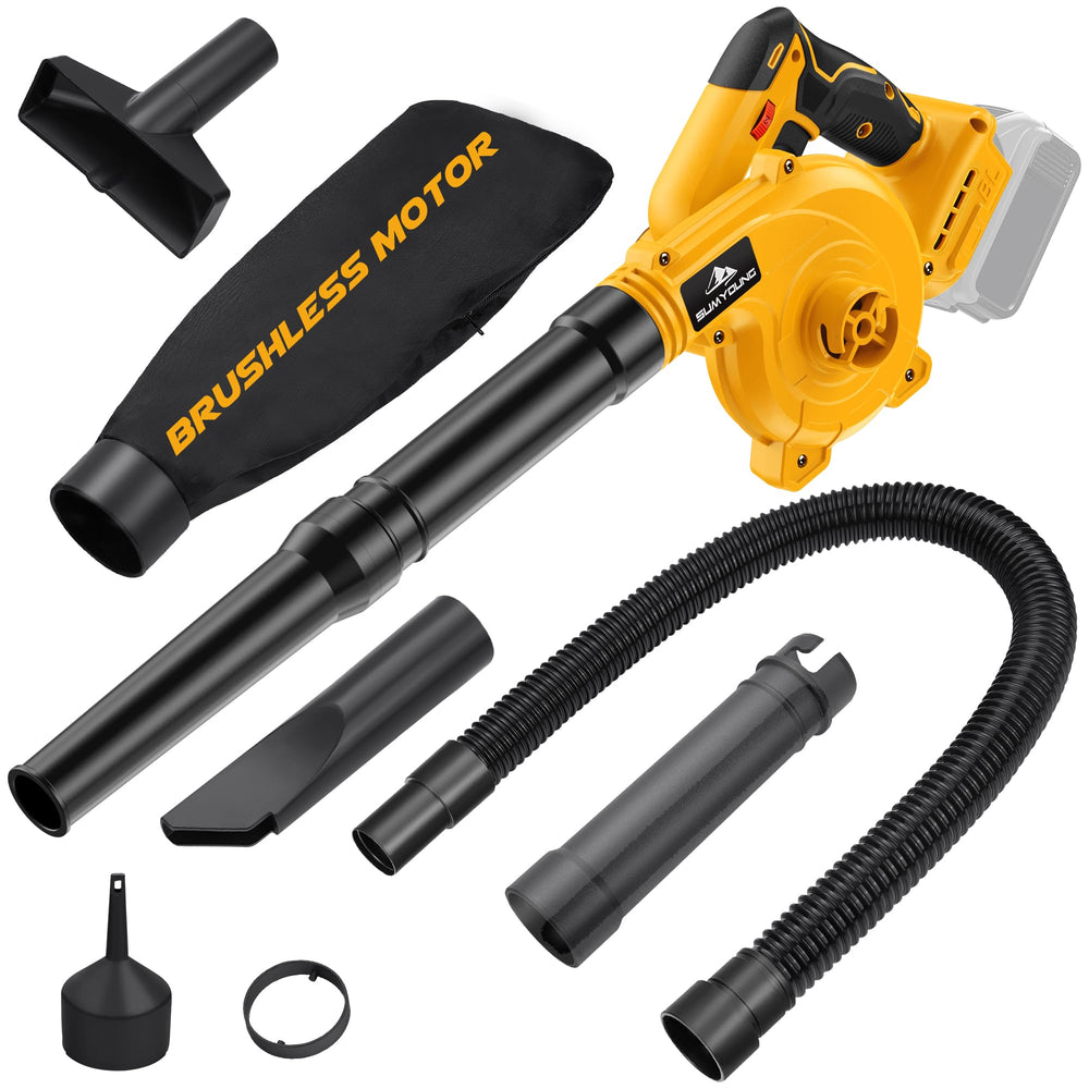 SUMYOUNG Cordless Leaf Blower front view