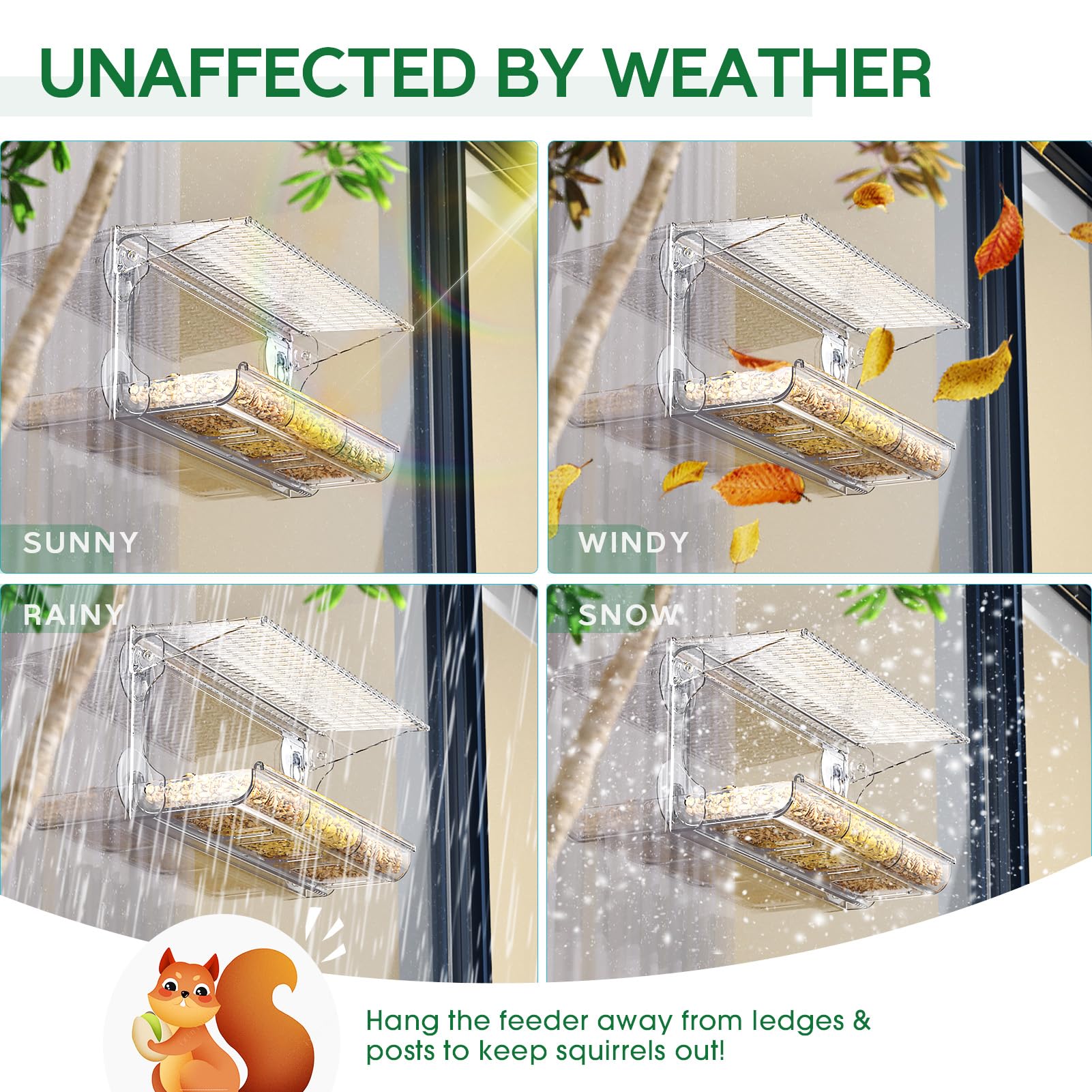 SUNALLY bird feeder in outdoor setting