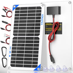 SUNAPEX 12V 10W Solar Trickle Charger front view