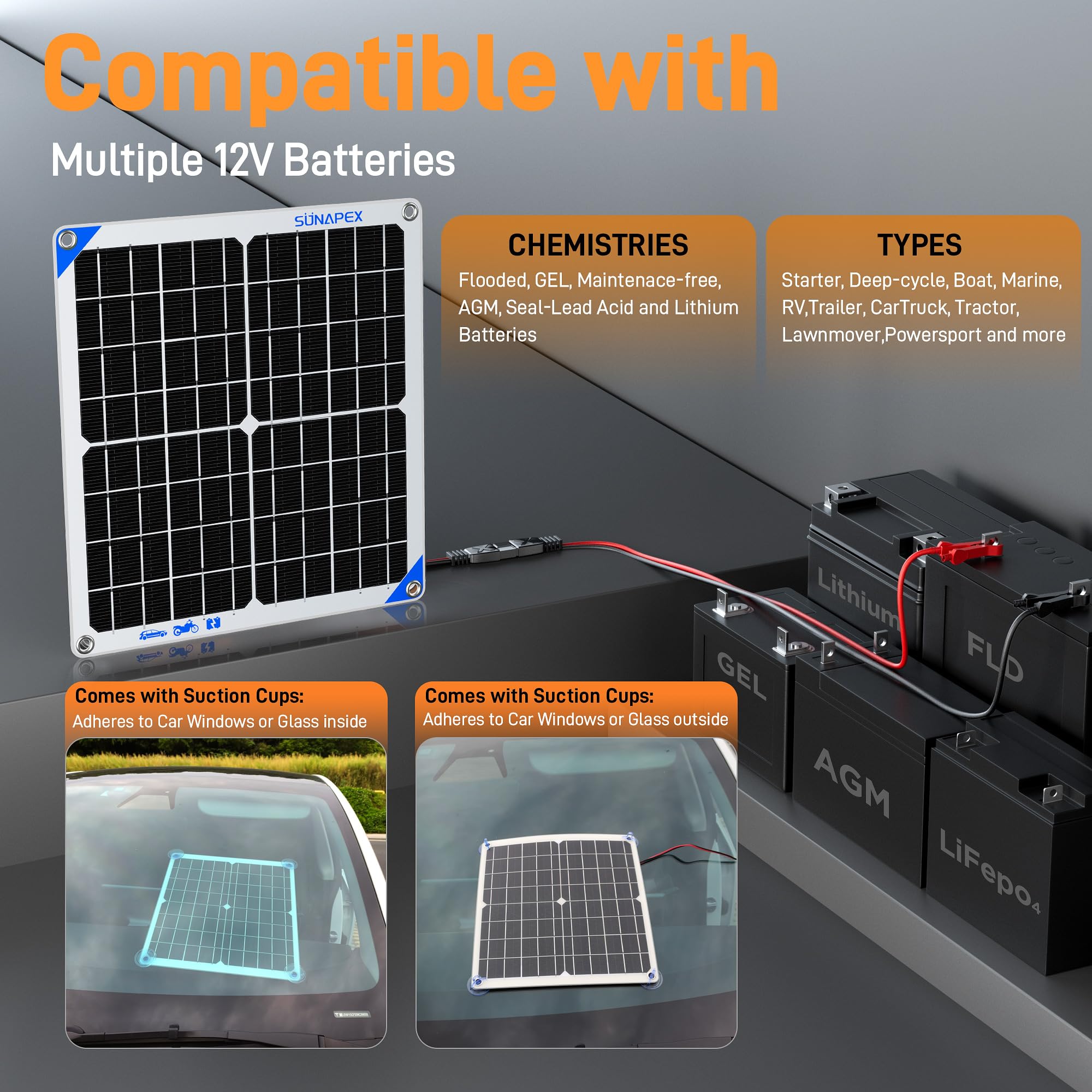 SUNAPEX Solar Charger in outdoor setting